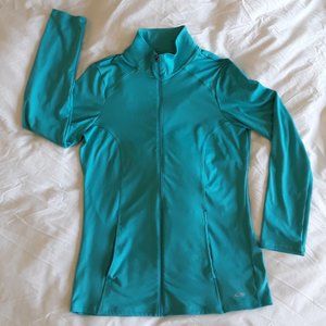 CHAMPION Aqua Full-Zip Yoga Exercise Jacket w/pockets - EUC!